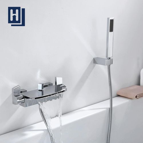 Duschsystem HomelodyBadezimmer Duschgarnitur 2 Verschiedene StrahlartenWasserhahn Dusche Einfache MontageKomplett Duschset Duscharmatur Chrom