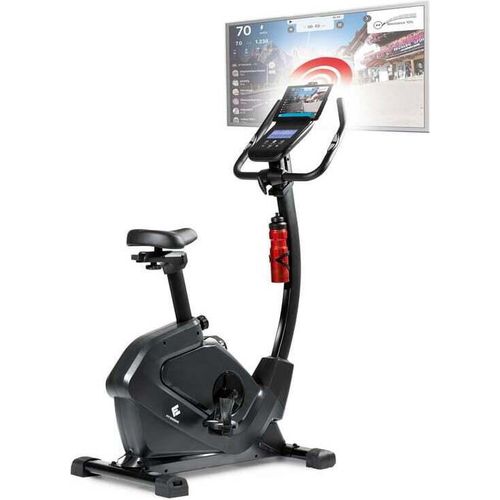 FitEngine Heimtrainer Fahrrad Fitness Indoor Ergometer Bike Schwungrad 24 Widerstandsstufen 28 Trainingsprogramme Sportsattel App bis 120kg bis 195cm