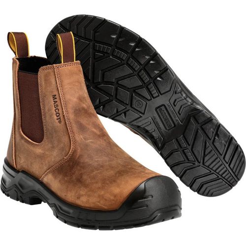 Sicherheitsstiefel Nussbraun/Schwarz, Gr. 10 41 MASCOT F1000-715-5409
