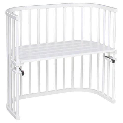Babybay Beistellbett Babybay Original , Weiß , Holz , Buche , 46x79x87 cm , EN 71 , Lattenrost stufenlos höhenverstellbar , Babymöbel, Babybetten,