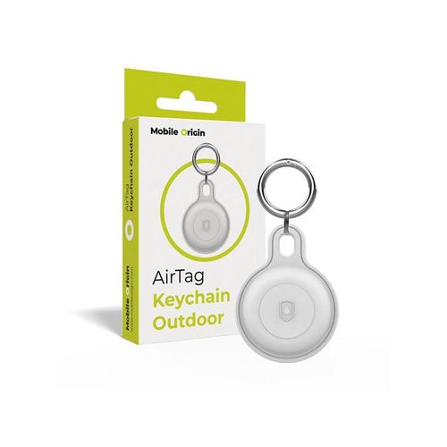 Mobile Origin Airtag Outdoor KeyChain - White