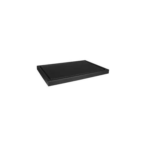 Schneidebrett mit Saftrille, HDPE schwarz, Prime Bar - 30x20x2cm