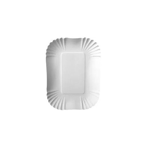 Schale eckig, Pappe pure weiß - 13,0x17,5x3,0cm (500 Stk.)
