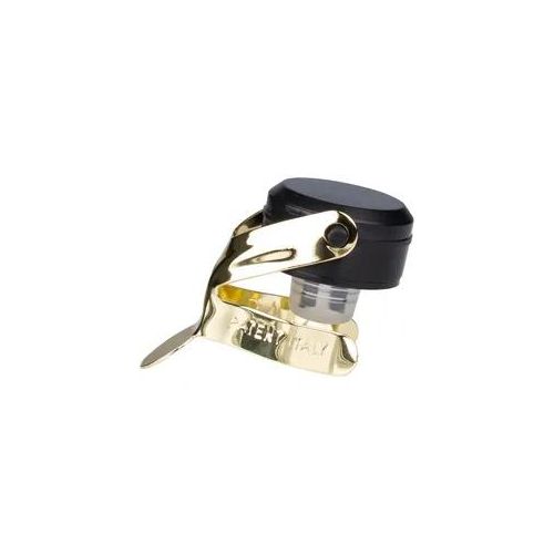 Sekt- / Champagnerflaschenverschluss Secure Bottle Sealer - schwarz-goldfarben