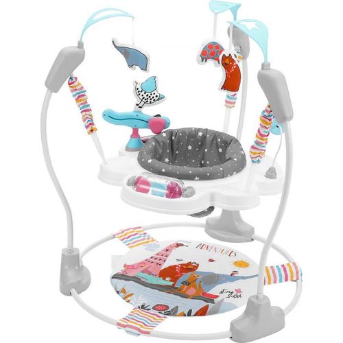 Babywippe Spielcenter Jumper Jumperoo mit Spielzeug Musik und Lichtern - Ideal für die frühe Kindentwicklung - Sicherer Komfort für Ihr Baby