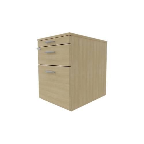 Rollcontainer ARLON OFFICE, B 420 x T 560 x H 585 mm, Eiche-Dekor