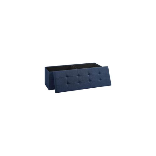SONGMICS Sitztruhe »mit Aufbewahrung 110 x 38 cm Blau«