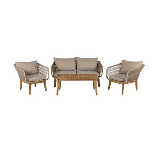 Chania Gartenset 4 Teile natur, beige.