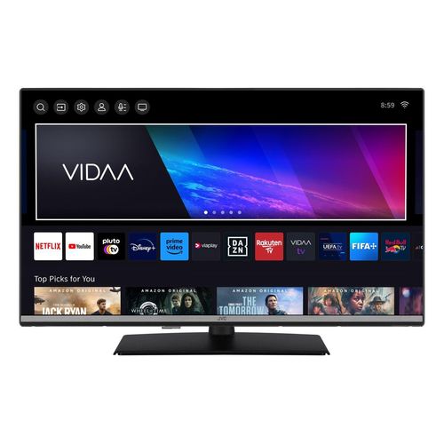 JVC Fernseher 32 Zoll Smart TV VIDAA LT-32VDF5455 - Full HD Fernseher, HDR TV mit Triple-Tuner