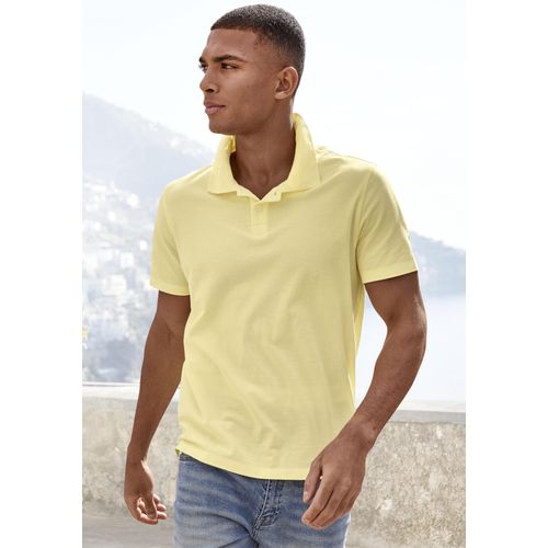 Poloshirt BEACHTIME, Herren, Gr. XL (56/58), gelb, Piquu00e9, Obermaterial: 100% Baumwolle, unifarben, casual, regular fit normal, Rundhals, Kurzarm abgesteppte Kante, Shirts, Kurzarm, Shirt mit Polokragen, Baumwoll-Piquè