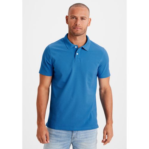 Poloshirt BEACHTIME, Herren, Gr. XL (56/58), blau, Piquu00e9, Obermaterial: 100% Baumwolle, unifarben, casual, regular fit normal, Rundhals, Kurzarm abgesteppte Kante, Shirts, Kurzarm, Shirt mit Polokragen, Baumwoll-Piquè