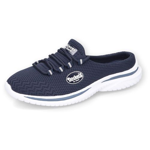 Clog DOCKERS BY GERLI, Damen, Gr. 38, blau (navy), Textil, sportlich, Schuhe, Sabot, Slides, Freizeitschuh, Sneaker zum Schlupfen