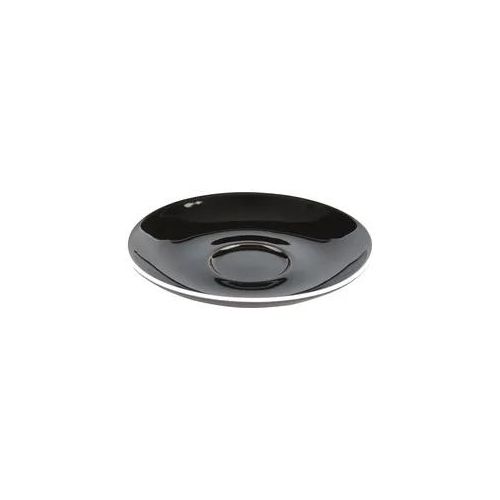 Espresso Untertasse Italia Black, schwarz-weiß - 12,5cm - 1 Untertasse