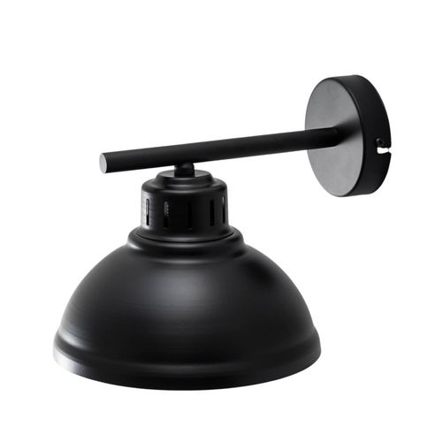 Wandlampe Sven, schwarz-goldfarben, Ø 21 cm, Stahl