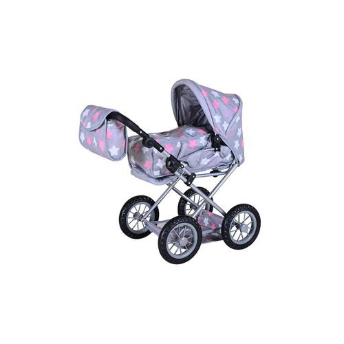 Knorrtoys® Puppenwagen »Ruby Star Grey Pink«