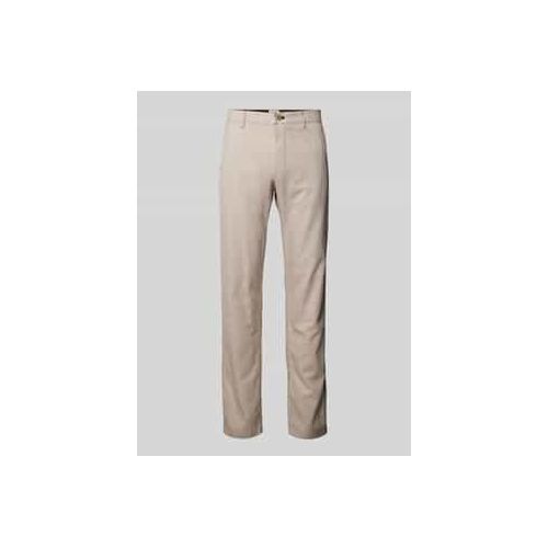 Modern Fit Chino aus Baumwoll-Mix mit Leinen-Anteil Modell 'Matthew'