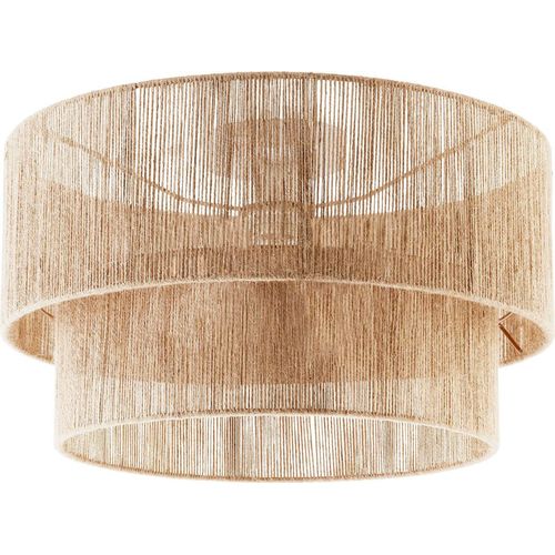 Deckenleuchte Lignea Lux aus Jute im Boho-Stil, 40W - braun