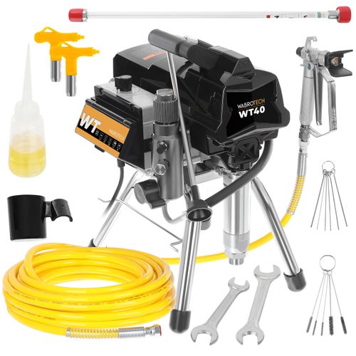 Hydrodynamische Farbsprühsystem Wandfarbe 3000 W WABROTECH WT40 Airless Farbsprühgerät 227 Bar Spritzgerät 4 L/min Airless Farbsprühsystem