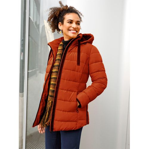 Steppjacke CASUAL LOOKS, Damen, Gr. 48, rot (rostrot), 100% Polyester, unifarben, Langarm, Jacken
