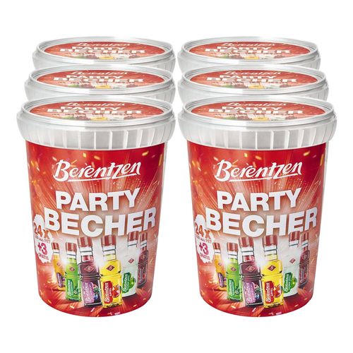 Berentzen Minis Partybecher 15,0 - 18,0 % vol 540 ml, 6er Pack
