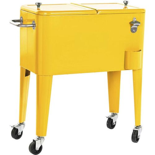 Kühlbox home esprit gelb Stahl Polypropylen 56 l 74 x 43 x 80 cm