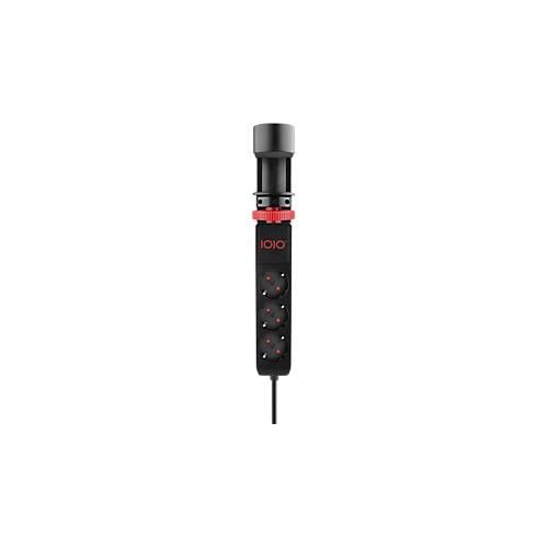 Steckdosenleiste Olympia IOIO SL 3000, 3-fach + 2 x USB-A und 1 x USB-C, Kabellänge 1,5 m, Polypropylen, schokobraun