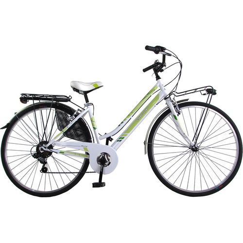 Citybike Canellini Moving 28' Sthal - Weiß/Hellgrun