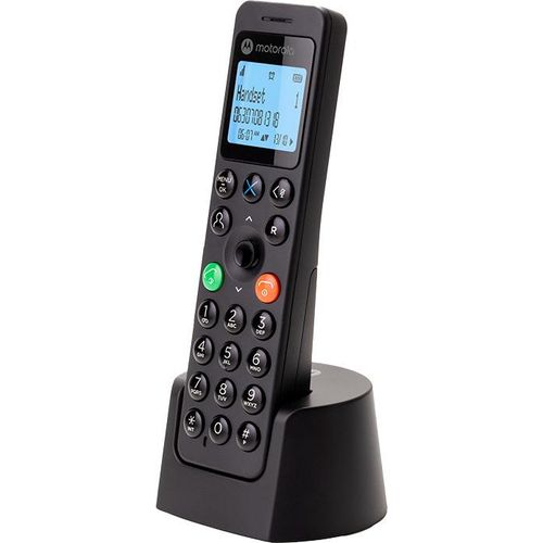 Motorola DOT201 DECT-Telefon Anrufer-Identifikation Schwarz