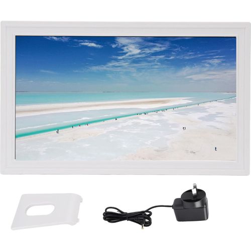 21.5 Zoll Digitaler Fotorahmen 1920x1080 Touch Screen Digitaler Bilderrahmen mit APP für Bild Video Werbung AU Stecker