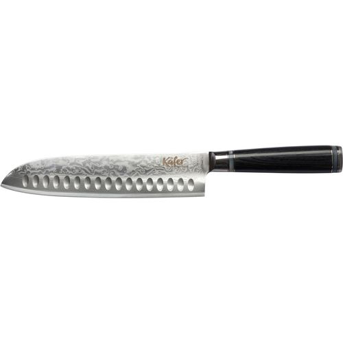 Santokumesser KÄFER, schwarz, Gesamtlänge 33,5cm Klingenlänge 20,5cm, Damaststahl, Kochmesser, 67-lagiger Stahl, Härtegrad 60±1HRC, korrosionsbeständig, Klinge 20 cm