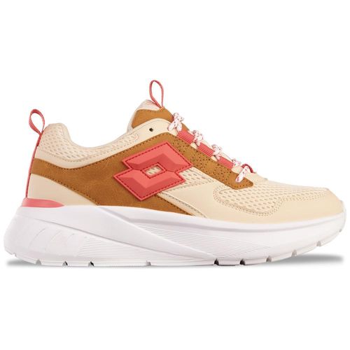 Sneaker LOTTO, Gr. 40, camel, coral, Synthetik, Kunstfaser, mehrfarbig, sportlich, Schuhe, - besonders leicht & bequem