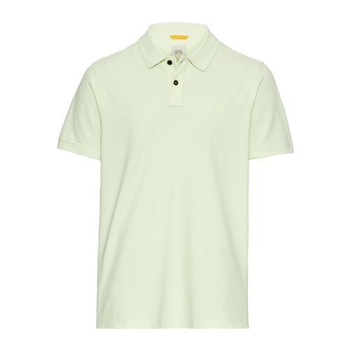 Poloshirt CAMEL ACTIVE, Herren, Gr. XXL, pale mint, Web, Obermaterial: 100% Baumwolle, unifarben, casual, regular fit hüftbedeckend, Rundhals, Kurzarm, Shirts, mit Logo-Stickerei
