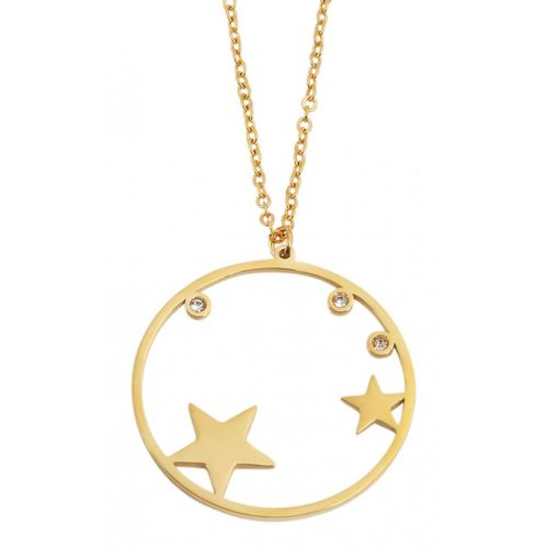 Kette mit Anhänger ADELIA´S, gold, stern, Halsketten, Damen, unbekannt, Edelstahl