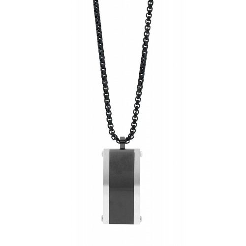 Kette mit Anhänger ADELIA´S, matt, poliert, Halsketten, Damen, unbekannt, Edelstahl