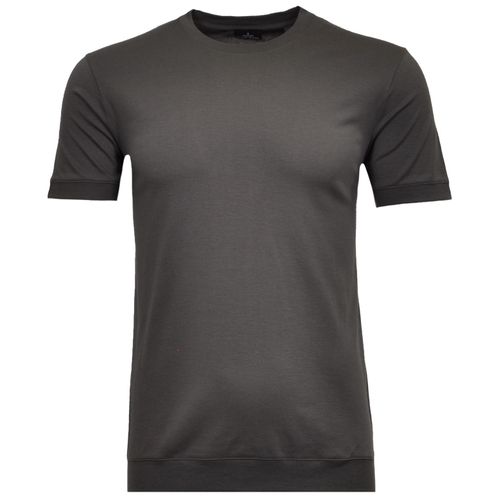 Oversize-Shirt RAGMAN, Herren, Gr. 106, grau (schiefergrau), Baumwolle, casual, Rundhals, Kurzarm, Shirts