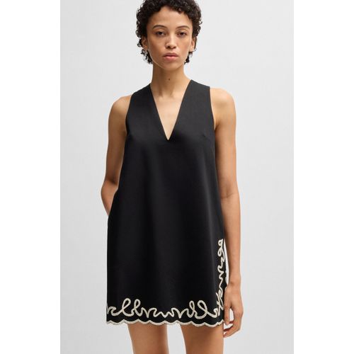BOSS ORANGE Blusenkleid »Dembrolai Premium Damenmode«, mit Stickerei