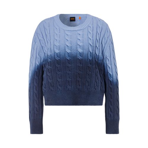 BOSS ORANGE Strickpullover »Fenesis Premium Damenmode«, mit Zopfstrickmuster