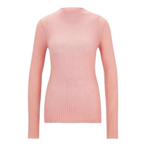 BOSS ORANGE Strickpullover »Fennon Premium Damenmode«, in Rippenoptik