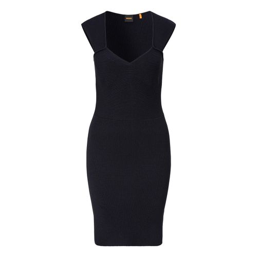 BOSS ORANGE Strickkleid »Foberts Premium Damenmode«, in Rippoptik