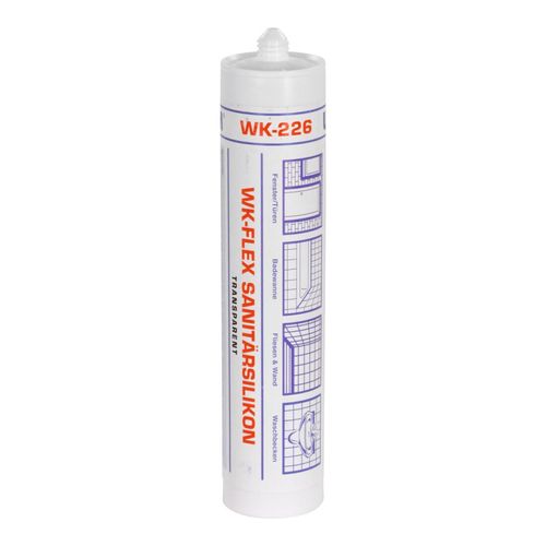 Wekem Silikonkartusche Sanitär, essigvernetzend GREY (WK 222-300)