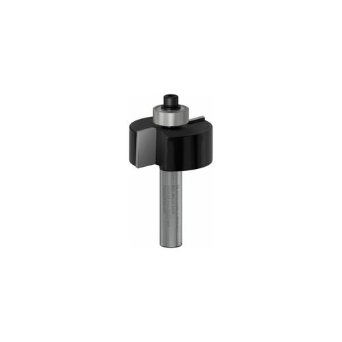 Bosch Falzfräser Standard for Wood 8 mm B 9,5 mm D 31,8 mm L 12,5 mm G 54 mm aus Stahl mit Falzfräser für Holz, 2608628350)