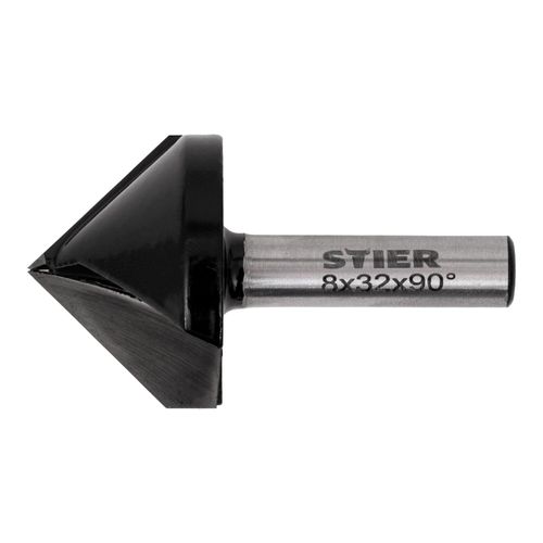 STIER Gipskartonfräser D 32 mm S8 mm 90° für Oberfräsen (905135)