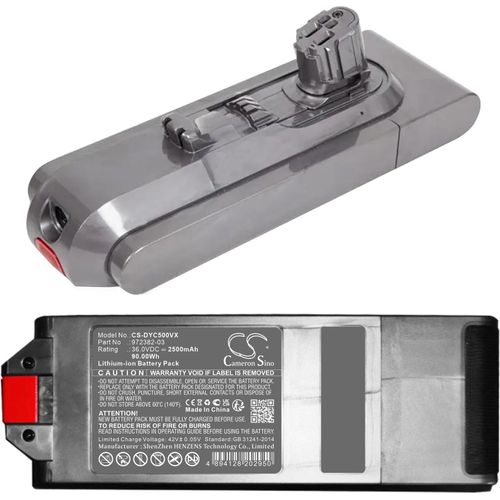 TECHTEK Akku Kompatibel mit [Dyson] Gen 5 Detect Stick Vacuum, Gen 5 Outsize Stick Vacuum, SV23, SV24 Ersetzt 972382-03, für 972382-04
