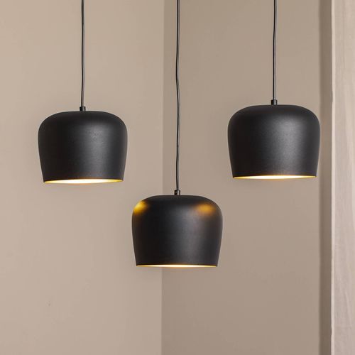 Hängeleuchte Berceste N-1410 schwarz Metall 3-flammig linear