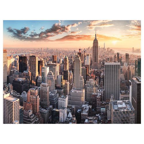 Monee Glasbild , Mehrfarbig , Glas , Städte , rechteckig , 120x80 cm , Handmade in Europe , Fotografie , Bilder und Zubehör, Wandbilder, Glasbilder