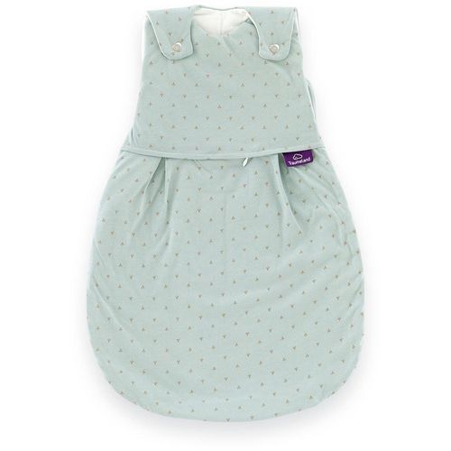 Babyschlafsack TRÄUMELAND "Außenschlafsack LIEBMICH Twister, in den Größen 50/56-80/83 cm", Baby, Gr. L: 74cm, blau, Bezug: 100% Baumwolle. Füllung: 70% Polyester, 30% Lyocell (TENCEL), Schlafsäcke