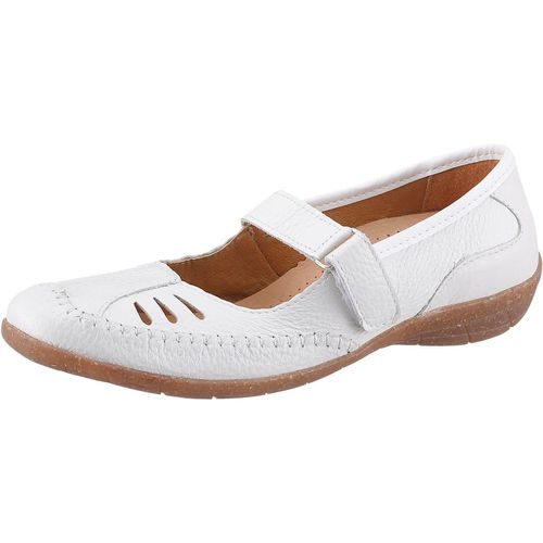 Ballerina ACO, Damen, Gr. 39, weiß, Glattleder, sportlich, Schuhe