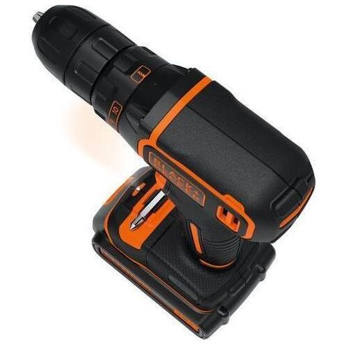 Black & Decker Akkuschrauber BDCDC18BAFC + 80tlg