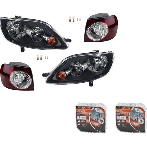 Johns, Scheinwerfer Heckleuchten Set L R Osram Night Breaker Laser passend für VW Golf V 5M1941005B 5M1941005C 5M1941005D 5M1941006B 5M1941006C 5M1941
