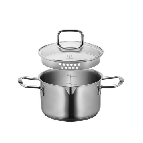 Mäser Kochtopf, Edelstahl Sanvito Silber